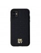 DKNY iPhone 11 Hülle Case Magsafe Pattern Stack Logo Schwarz