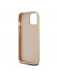 DKNY iPhone 15 Case Tonal Stripe Metal Logo Pink