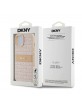 DKNY iPhone 15 Hülle Case Tonal Stripe Metal Logo Rosa Pink