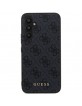 Guess Samsung A35 Hülle Case 4G Metal Logo Grau