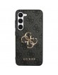 Guess Samsung A35 Hülle Case Cover Big 4G Metal Logo Schwarz