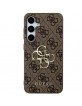 Guess Samsung A35 Case Cover Big 4G Metal Logo Brown