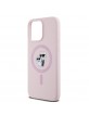 Karl Lagerfeld iPhone 14 Pro Case Silicone Karl + Choupette Magsafe Pink