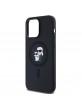 Karl Lagerfeld iPhone 14 Pro Max Case Silicone Karl + Choupette Magsafe Black