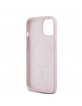 Karl Lagerfeld iPhone 15 Case Silicone Double Heads Magsafe Pink