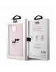 Karl Lagerfeld iPhone 15 Hülle Case Silicone Double Heads Magsafe Rosa