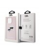 Karl Lagerfeld iPhone 15 Pro Hülle Case Silicone Double Heads Magsafe Rosa