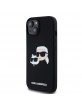 Karl Lagerfeld iPhone 15 Case Silicone Double Heads Magsafe Black