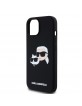 Karl Lagerfeld iPhone 15 Case Silicone Double Heads Magsafe Black