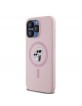 Karl Lagerfeld iPhone 15 Pro Max Case Silicone Karl + Choupette Magsafe Pink