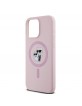 Karl Lagerfeld iPhone 15 Pro Max Case Silicone Karl + Choupette Magsafe Pink