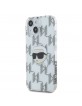 Karl Lagerfeld iPhone 15 Hülle Case IML Karl Head Transparent