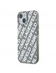 Karl Lagerfeld iPhone 15 Hülle Case Repeated Logo Silber