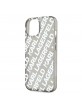 Karl Lagerfeld iPhone 15 Hülle Case Repeated Logo Silber