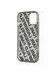 Karl Lagerfeld iPhone 15 Hülle Case Repeated Logo Silber