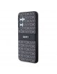 DKNY Samsung S24 Hülle Case Mono Stripe Metal Logo Schwarz