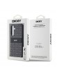 DKNY Samsung S24 Hülle Case Mono Stripe Metal Logo Schwarz