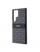 DKNY Samsung S24 Ultra Hülle Case Mono Stripe Metal Logo Schwarz