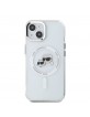 Karl Lagerfeld iPhone 14 Hülle Case MagSafe K+C Heads Metal Frame Transparent