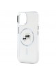Karl Lagerfeld iPhone 14 Hülle Case MagSafe K+C Heads Metal Frame Transparent