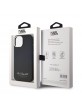 Karl Lagerfeld iPhone 14 Case Grained Hotel RSG Black