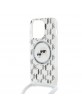 Karl Lagerfeld iPhone 14 Pro Case Crossbody K + C Heads MagSafe Transparent