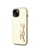 Karl Lagerfeld iPhone 14 Hülle Case Signature Script Gold