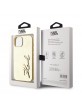 Karl Lagerfeld iPhone 14 Case Signature Script Gold