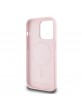 Karl Lagerfeld iPhone 14 Pro Hülle Case Silicone Double Heads Magsafe Rosa