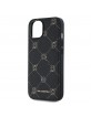 Karl Lagerfeld iPhone 14 Case Karl Heads Pattern Magsafe Black