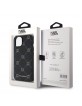 Karl Lagerfeld iPhone 14 Hülle Case Karl Heads Pattern Magsafe Schwarz