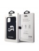 Karl Lagerfeld iPhone 14 Case Magsafe Cover Karl + Choupette Heads Black