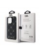 Karl Lagerfeld iPhone 14 Pro Max Hülle Magsafe Case Karl Heads Schwarz