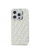 Karl Lagerfeld iPhone 15 Pro Case Repeated Logo Gold