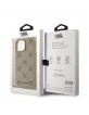 Karl Lagerfeld iPhone 15 MagSafe Case Pattern Heads Beige