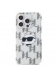 Karl Lagerfeld iPhone 15 Pro Hülle Case Choupette Transparent