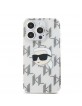 Karl Lagerfeld iPhone 15 Pro Case IML Karl Head Transparent