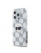 Karl Lagerfeld iPhone 15 Pro Hülle Case IML Karl Head Transparent