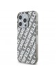 Karl Lagerfeld iPhone 15 Pro Max Case Repeated Logo Silver