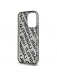 Karl Lagerfeld iPhone 15 Pro Max Case Repeated Logo Silver