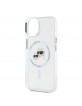 Karl Lagerfeld iPhone 15 Case MagSafe K+C Heads Metal Frame Transparent