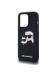 Karl Lagerfeld iPhone 14 Pro Max Case Magsafe Cover Karl + Choupette Heads Black