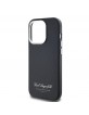 Karl Lagerfeld iPhone 14 Pro Max Hülle Case Grained Hotel RSG Schwarz