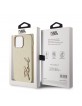 Karl Lagerfeld iPhone 14 Pro Hülle Case Signature Script Gol