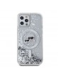 Karl Lagerfeld iPhone 12 / 12 Pro Case MagSafe Cover K + C Transparent