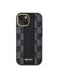 DKNY iPhone 15 Case MagSafe Checkered Pattern Black