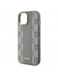 DKNY iPhone 15 Case MagSafe Checkered Pattern Beige