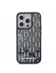 Karl Lagerfeld iPhone 15 Pro Max Hülle Case Liquid Glitter Schwarz