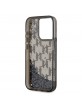 Karl Lagerfeld iPhone 15 Pro Max Hülle Case Liquid Glitter Schwarz