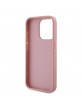 Karl Lagerfeld iPhone 15 Pro Case Signature Script Pink